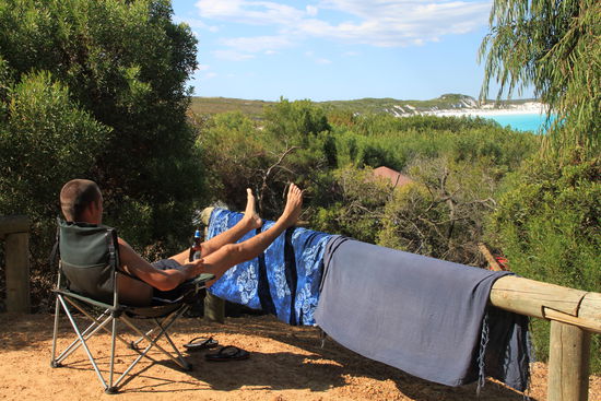 Unsere Aussicht vom Stellplatz