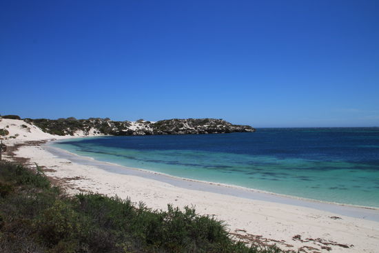 Die Bucht vom wunderschönen Sandy Cape Beach.