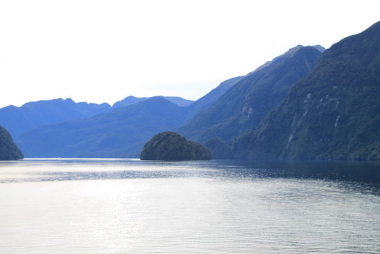 Und hier der Himmel im Fjord - ganz ohne Wolken 