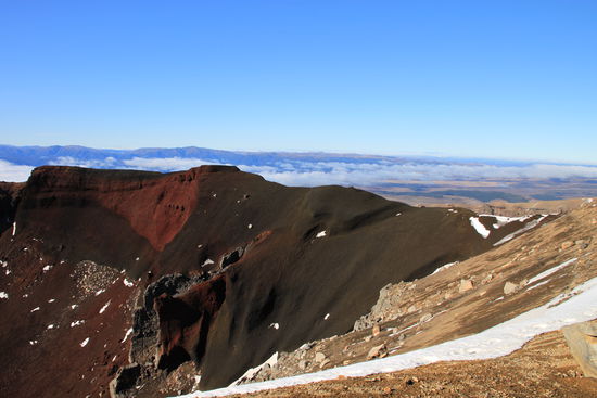 Der noch aktive Red Crater