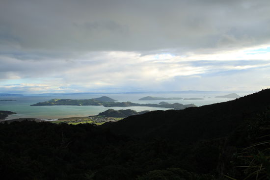 Blick über die Coromandel Peninsula