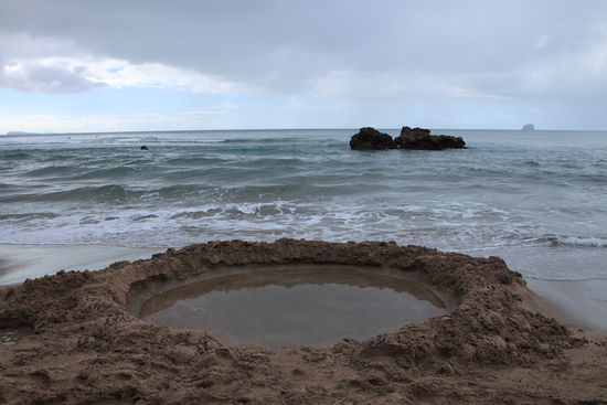 Nach über einer Stunde ist unser Pool endlich fertig