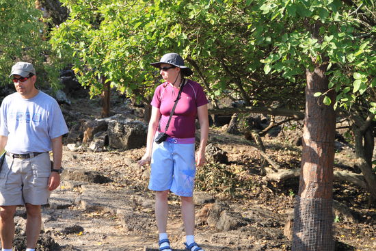 Unbekannte Kreatur - man vermutet: Tourist auf Galapagos (weiblich)