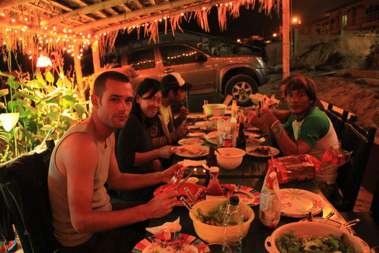 Letztes gemeinsames Abendessen: BBQ!!!!! 
