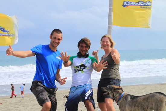 Wir mit unserem Kite-Master