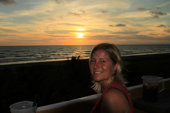 Für Melli wird es nicht der letzte Sonnenuntergang in Canoa sein 