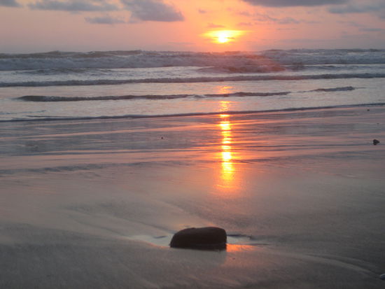 Für Conny: Sonnenuntergang in Canoa mal in einer anderen Perspektive 