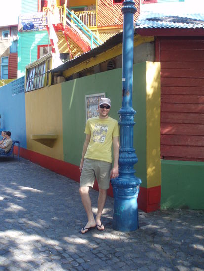 Chrigu im Kuenstlerviertel la Boca in Buenos Aires