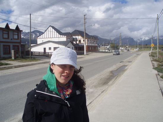 Tinae vom Winde verweht in Ushuaia