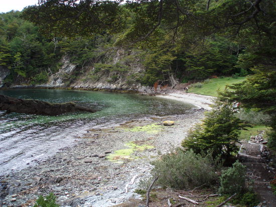 "Badebucht" im Parque National Terra del Fuego Beagle Kanal