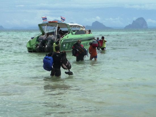 Der feuchte Weg zum Speedboat