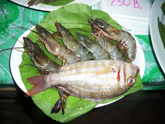 Eins unserer Abendessen, für unschlagbare 250 Baht!