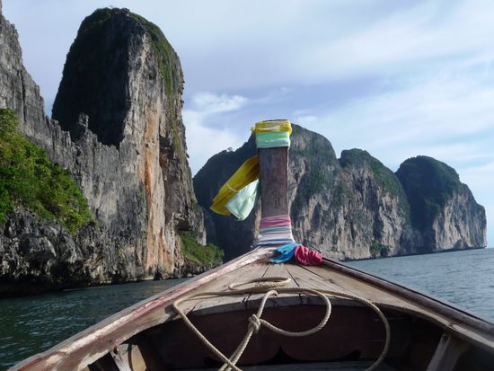 Auf dem Weg zur Maya Bay