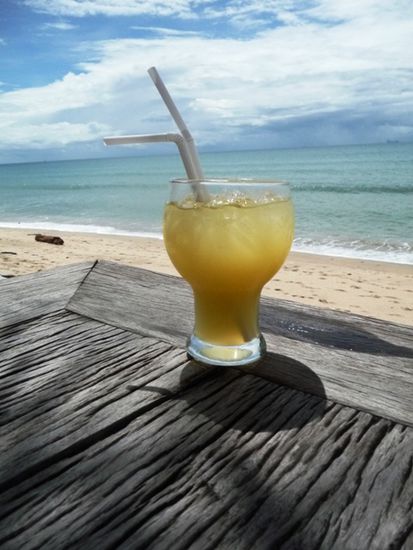 Frischer Ananassaft...Yummi!