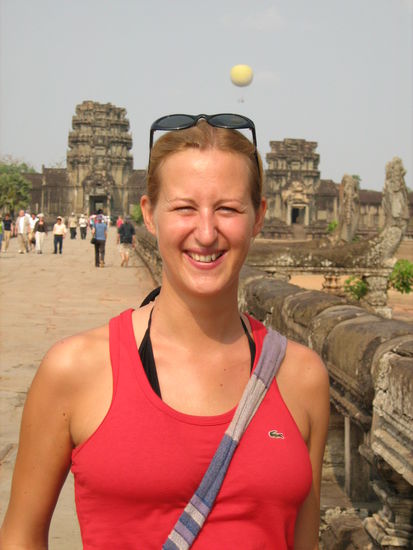 Hallo Leute! Es ist ca. 10h und schon sehr heiß.