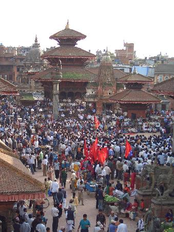 Ja, hier geht es rund am Patan Durbar Square!