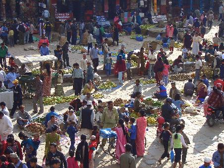 Fleissig shoppen fuers Tihar Festival!