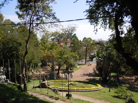 Blick vom Wahrzeichen 'Wat Phnom'