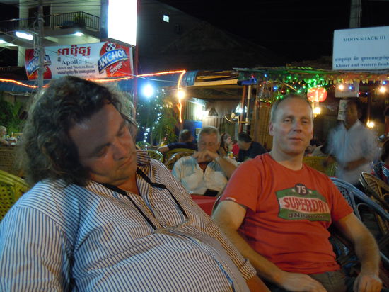 Die Protagonisten völlig entspannt 