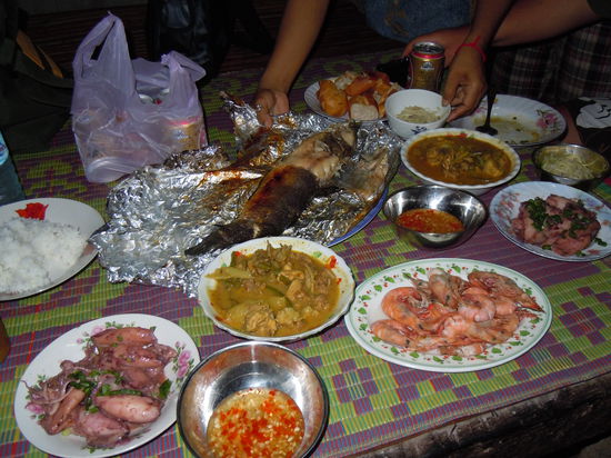 Essen beim Tuktukfahrer