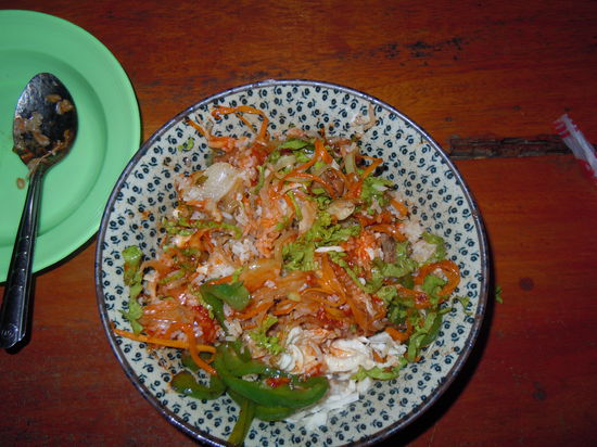 Der erste Mitterernachtssnack, BiBimBab, koreanisch...