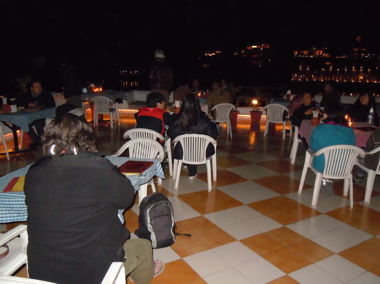 Die Dachterrasse vom Hotel