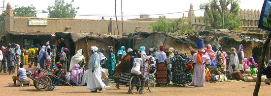 Der Montagsmarkt in Djenné
1.Januar 2007