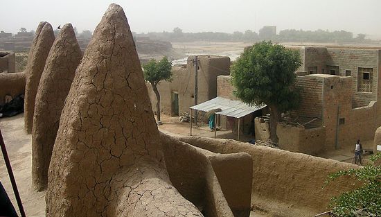 Djenné von oben gesehen