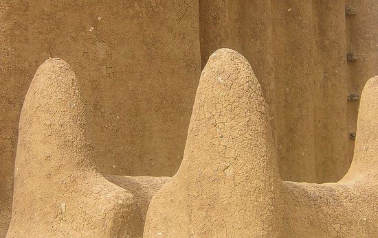 Mauerdetail Djenné