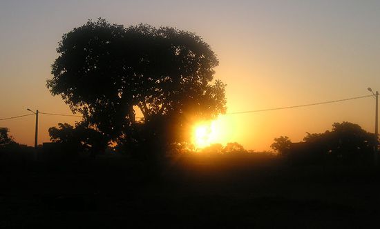 Sonnenuntergang in Koutiala