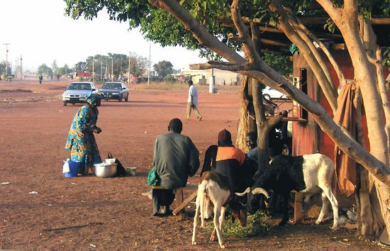 Gegensätze auf der roten Erde Malis