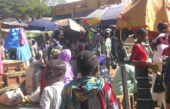 Generell ist auf den Märkten immer ein Gedränge