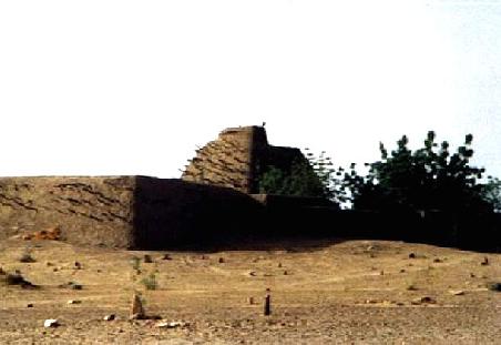 Les tombes des Askias (die Gräber der Askia-Könige, eine heilige Stätte,sieht auch aus wie eine Moschee). Leider schlechte Bildqualität.
