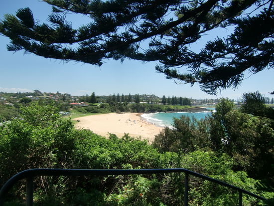 Der Badestrand in Kiama.
