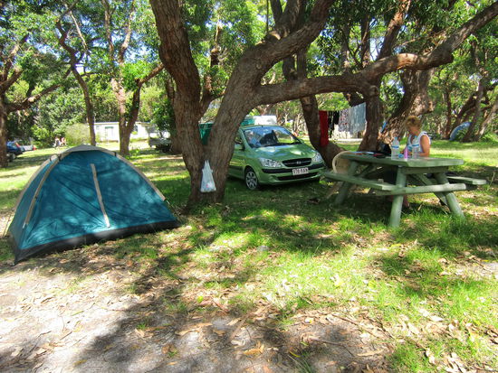 Der Zeltplatz in Ulladulla.