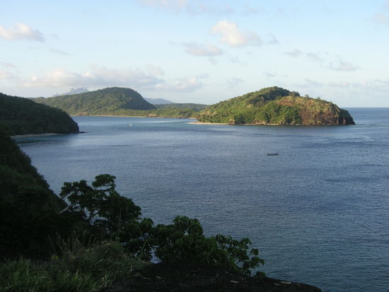 Der Ausblick von der hoechsten Erhebung der Insel war fantastisch.