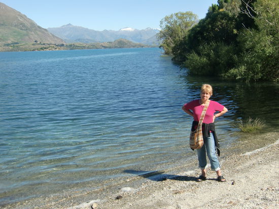 Suse am Lake Wanaka.