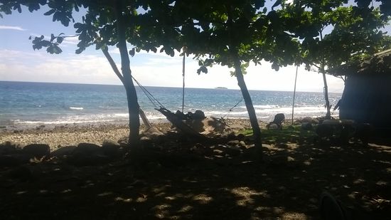 Algen's Dive Resort, natürlich mit Hängematte