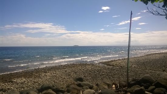 Im Hintergrund: Mantigue Island, da geht's morgen hin