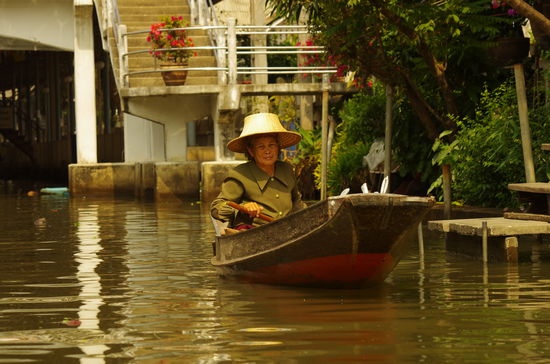 Schwimmender Markt in Saduak
