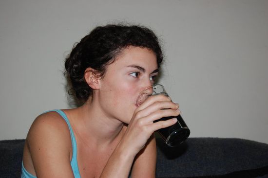 Die Krankenschwester mit Prophylaxe