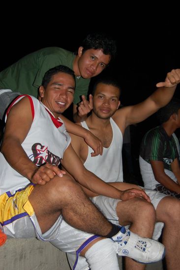 Juan Pablo, David und Heimar (von rechts)