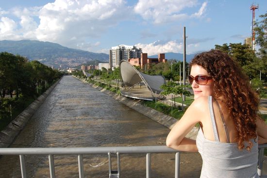 Rückweg über den Rio Medellin