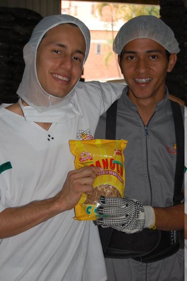 Die fertige Packung mit Granola