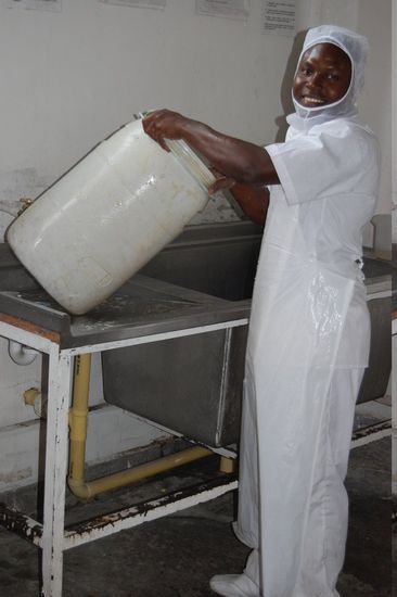 Alles ist weiß und hygienisch hier.