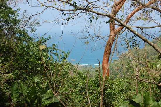 Sicht aufs Meer von oben