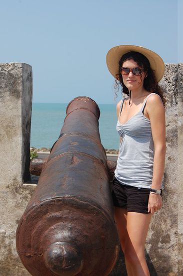 Von hier aus haben sie immer die Piraten erschreckt.