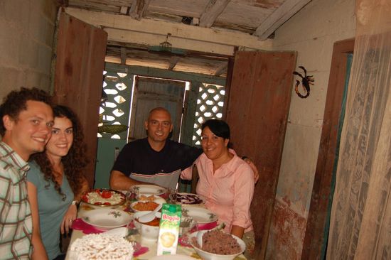 ...und beim Mittagessen.