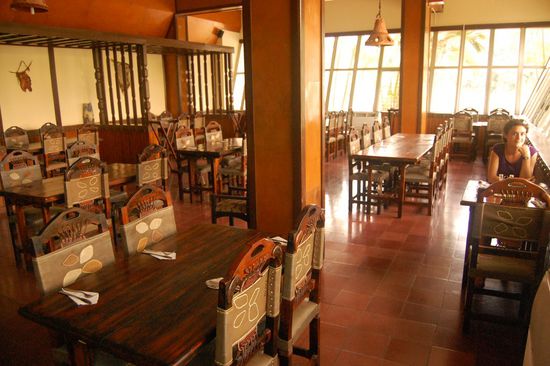 Wir waren die einzigen Gäste in dieser Stunde, ein ganz eigenartiges Gefühl...