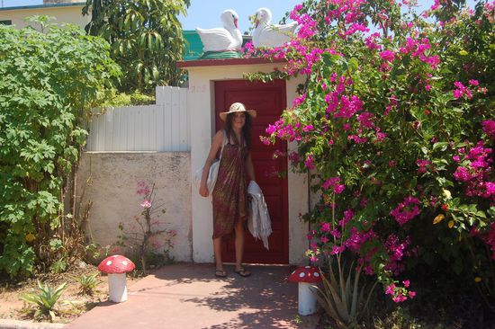 Der Eingang zum Haus unserer Gastgeber...süß 